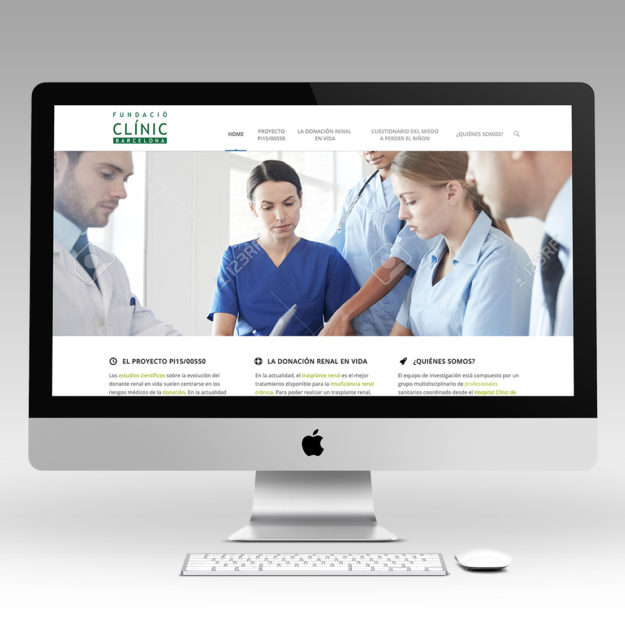 Diseño web Fundació Clínic
