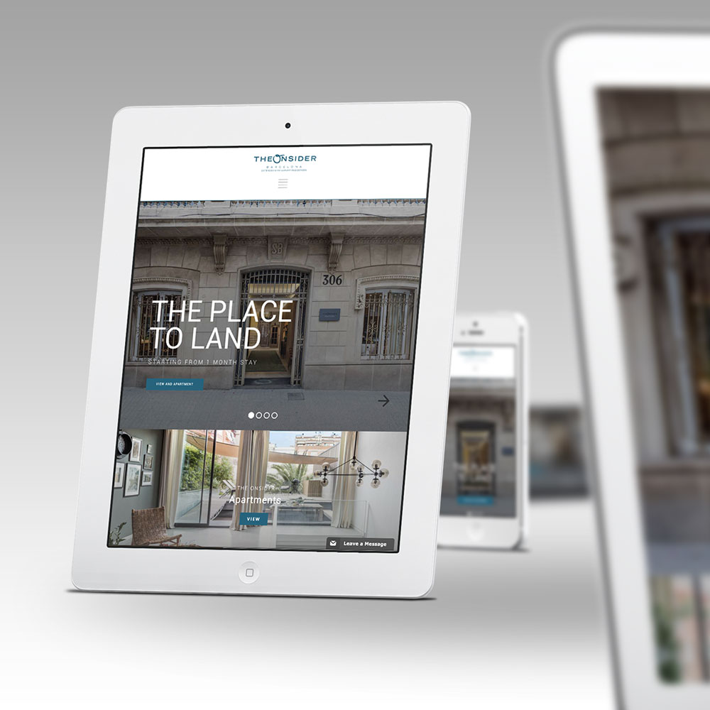 Wireframe TheOnsider Luxury Apartments
