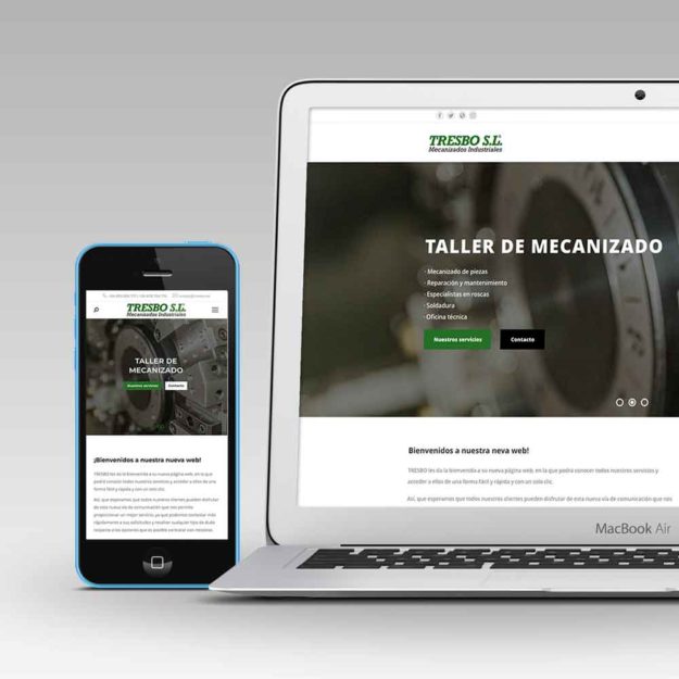 Corporativo Mecanizados Industriales Tresbo Multidispositivos Cuadrada