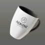 Aplicación del logotipo en una taza