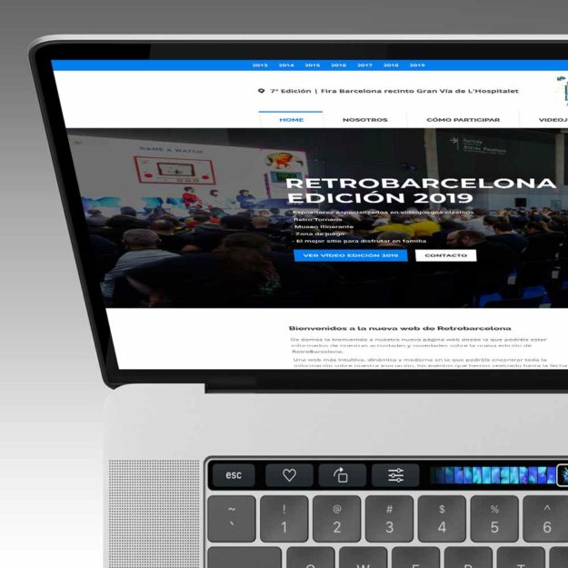 Website Retrobarcelona Multidispositivos