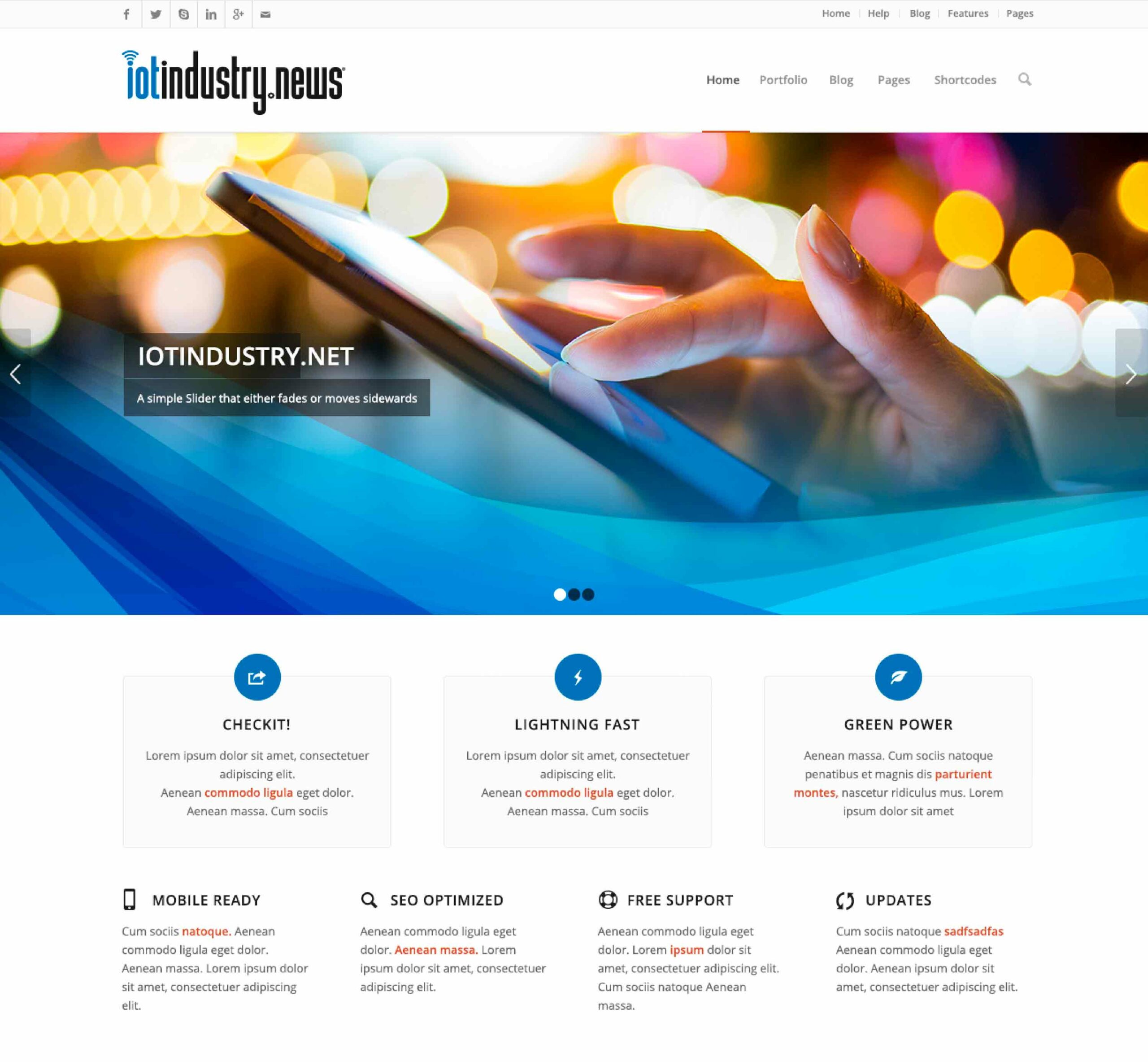 Representación propuesta visual blog IOT Industry News